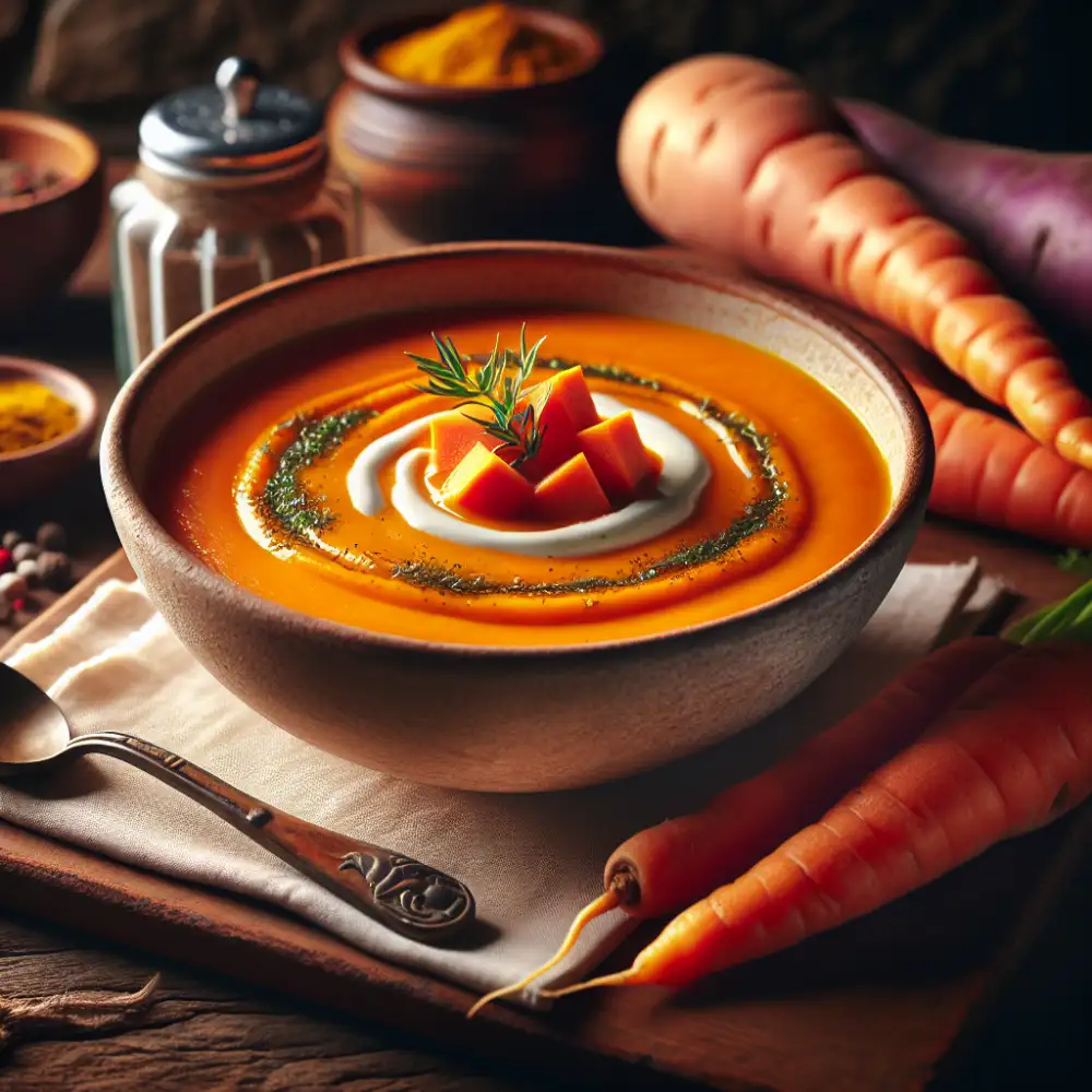 sweet potato and carrot soup