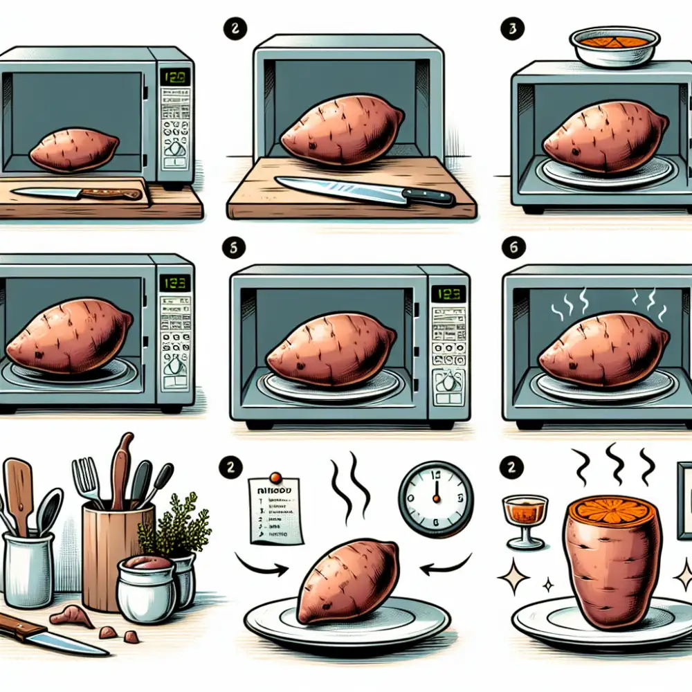 how to microwave a sweet potato
