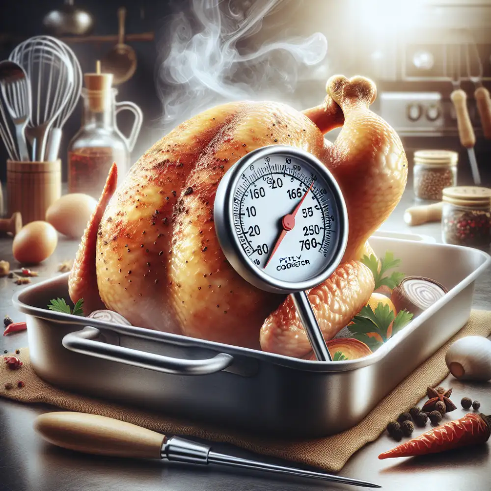 temperature of cooked chicken